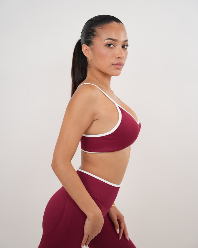 Passion is Power Red Sports Bra