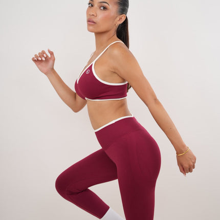 Passion is Power Red Sports Bra