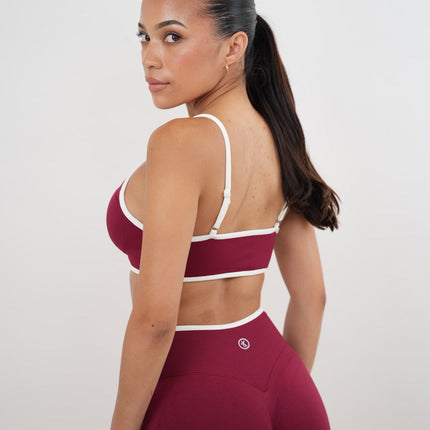 Passion is Power Red Sports Bra