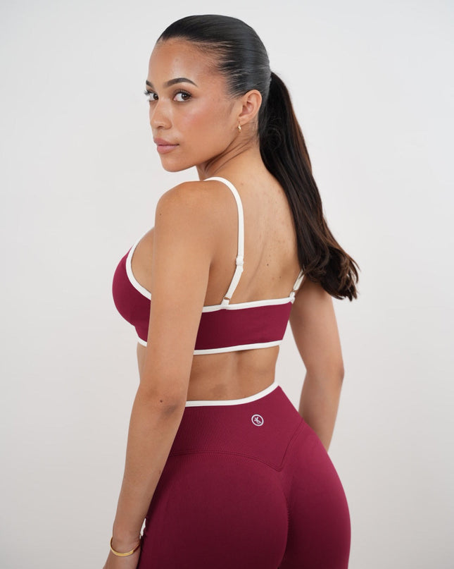 Passion is Power Red Sports Bra