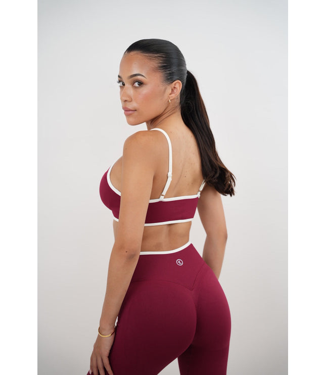 Passion is Power Red Sports Bra