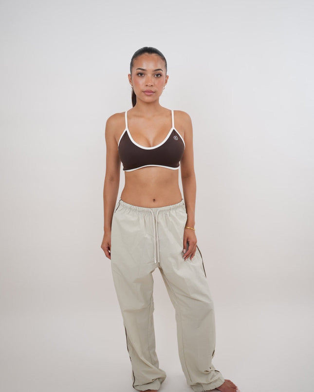 I Accept Change with Grace Beige Versatile Relaxed Fit Pant