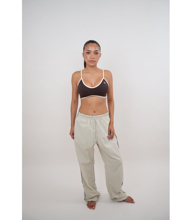 I Accept Change with Grace Beige Versatile Relaxed Fit Pant