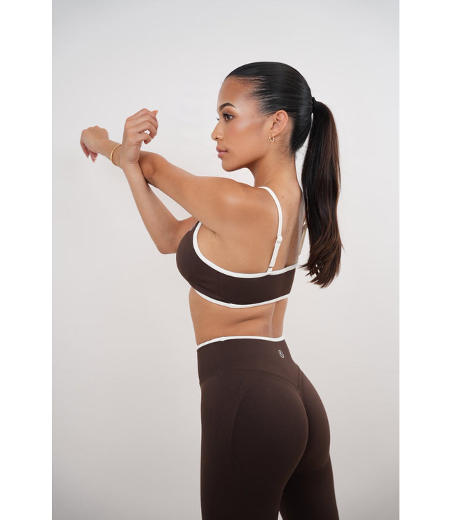 Passion is Power Brown Sports Bra