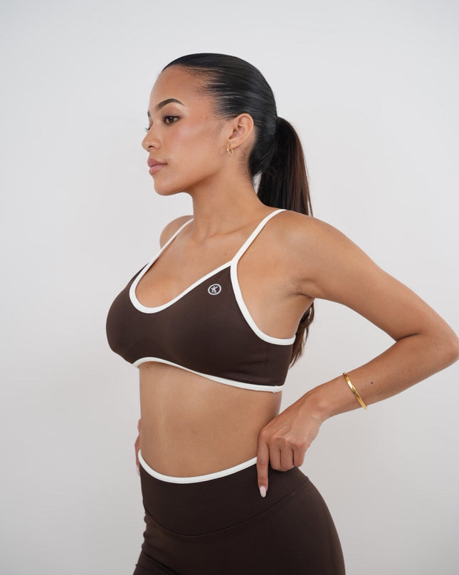 Passion is Power Brown Sports Bra