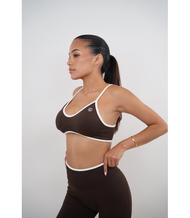 Passion is Power Brown Sports Bra