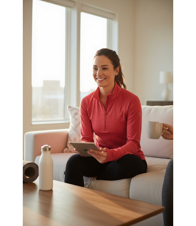 Foudy Mid-Weight Long Sleeve ½ Zip Top