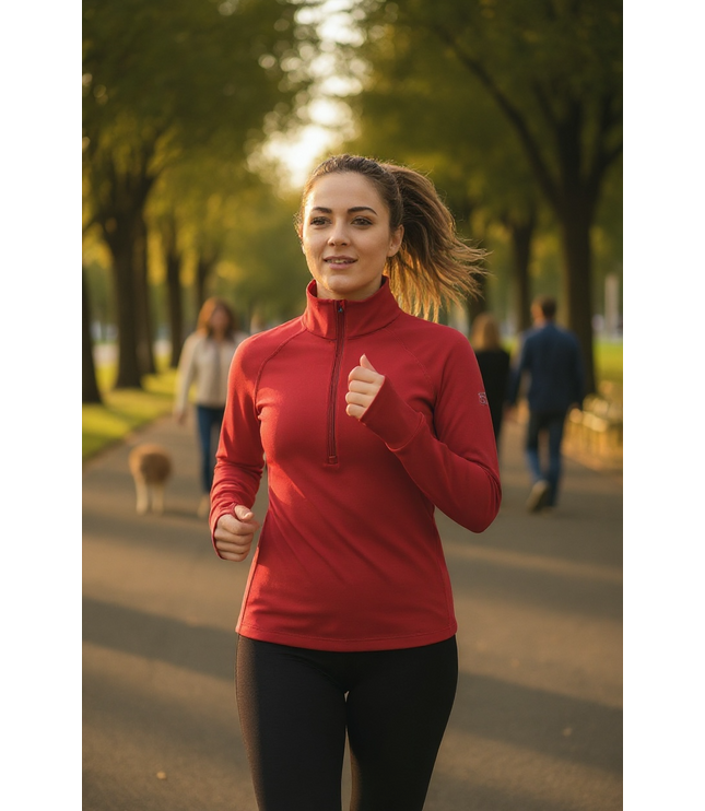 Foudy Mid-Weight Long Sleeve ½ Zip Top