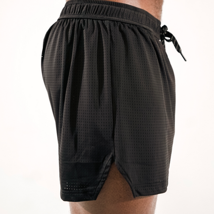 NORO 3" SPLIT SHORTS - BLACK