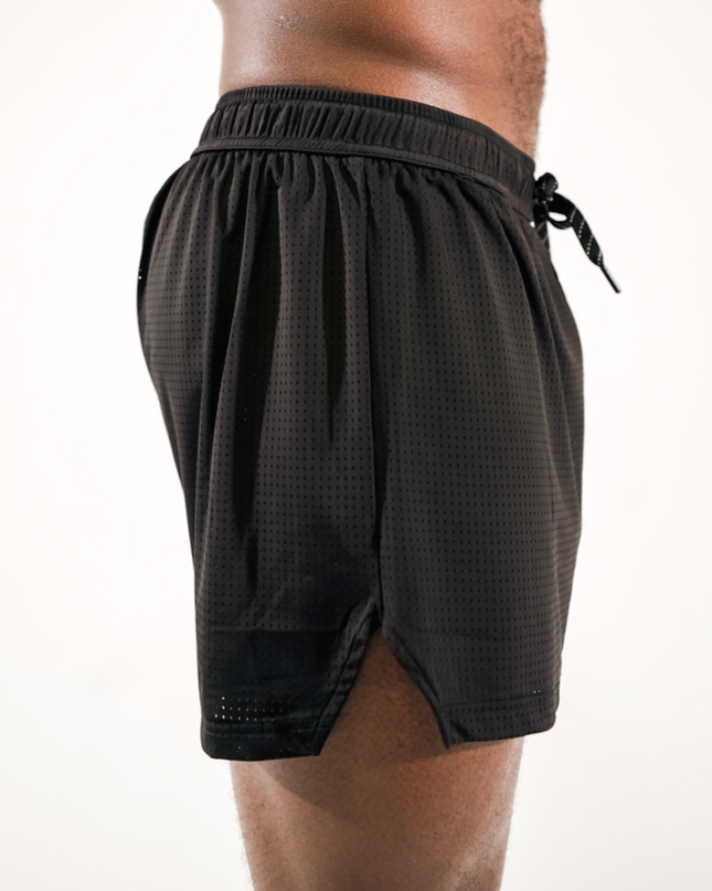 NORO 3" SPLIT SHORTS - BLACK