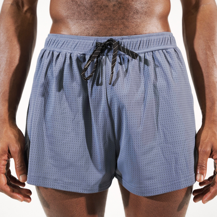 NORO 3" SPLIT SHORTS - STONE