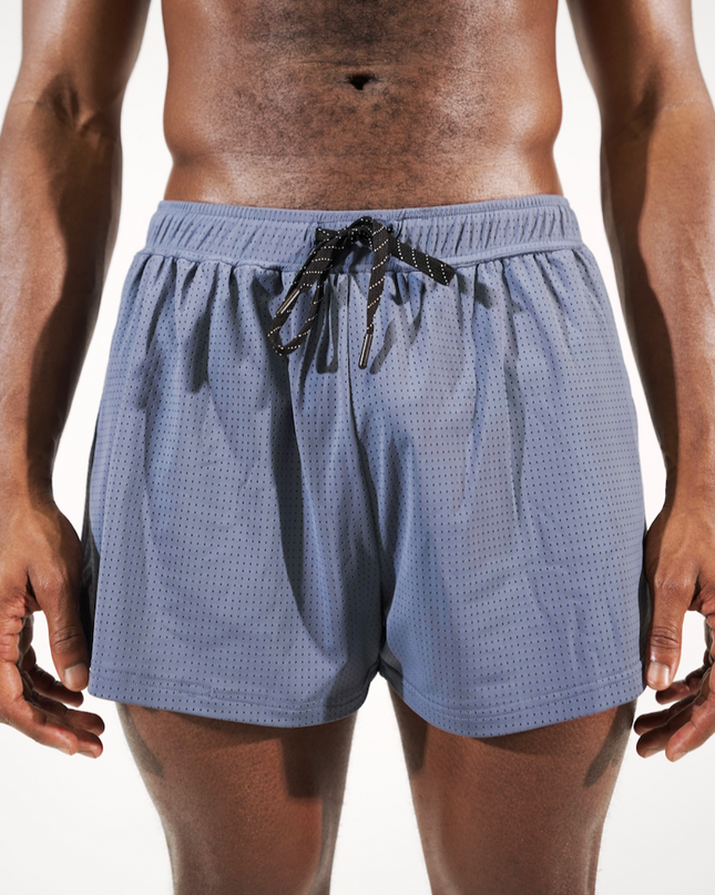 NORO 3" SPLIT SHORTS - STONE