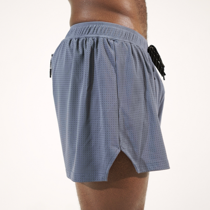 NORO 3" SPLIT SHORTS - STONE