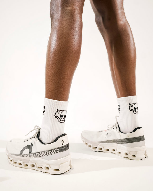 DOUBLE TROUBLE SOCKS - WHITE