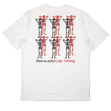 PACE PARTNERS RUN TEE, UNISEX - WHITE