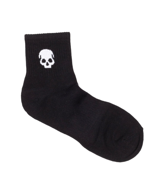"ICON" QUARTER-LENGTH SOCKS - BLACK