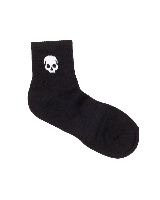 "ICON" QUARTER-LENGTH SOCKS - BLACK