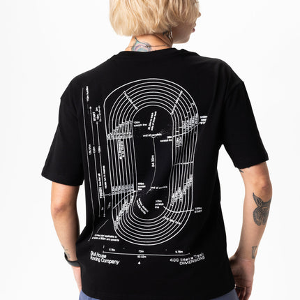 DIMENSIONS OVERSIZED TEE, UNISEX - BLACK