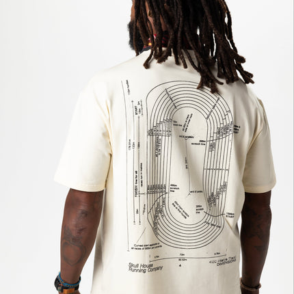 DIMENSIONS OVERSIZED TEE, UNISEX - BUTTER