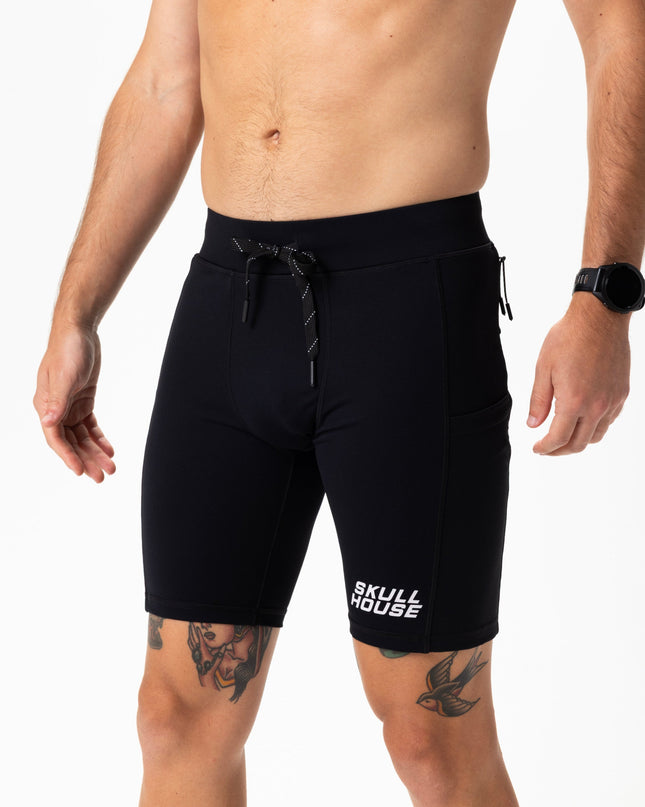DEADRINGER 8" HALF TIGHTS - BLACK