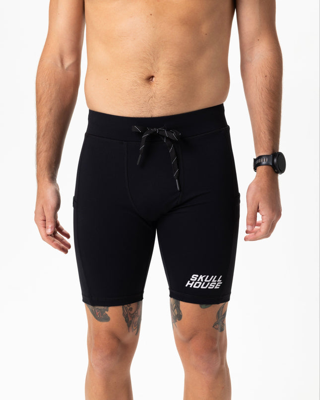 DEADRINGER 8" HALF TIGHTS - BLACK