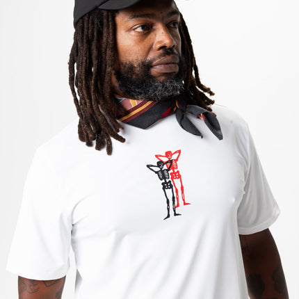 PACE PARTNERS RUN TEE, UNISEX - WHITE