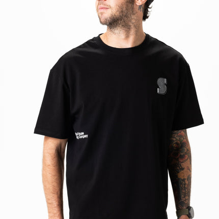 DIMENSIONS OVERSIZED TEE, UNISEX - BLACK