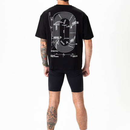 DIMENSIONS OVERSIZED TEE, UNISEX - BLACK
