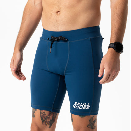 DEADRINGER 8" HALF TIGHTS - NITRO BLUE