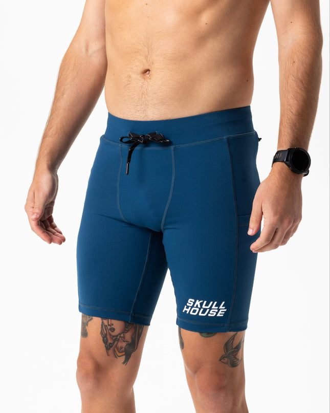 DEADRINGER 8" HALF TIGHTS - NITRO BLUE