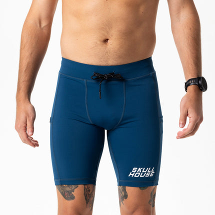 DEADRINGER 8" HALF TIGHTS - NITRO BLUE