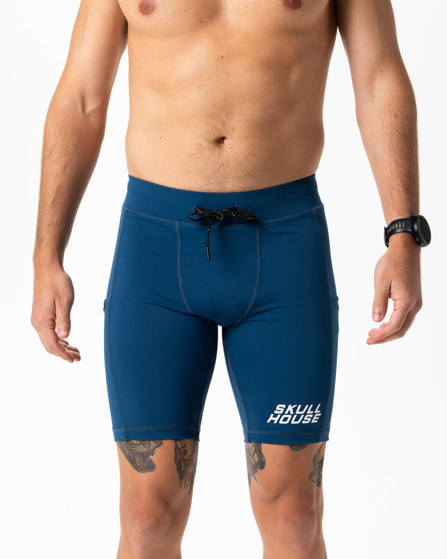 DEADRINGER 8" HALF TIGHTS - NITRO BLUE