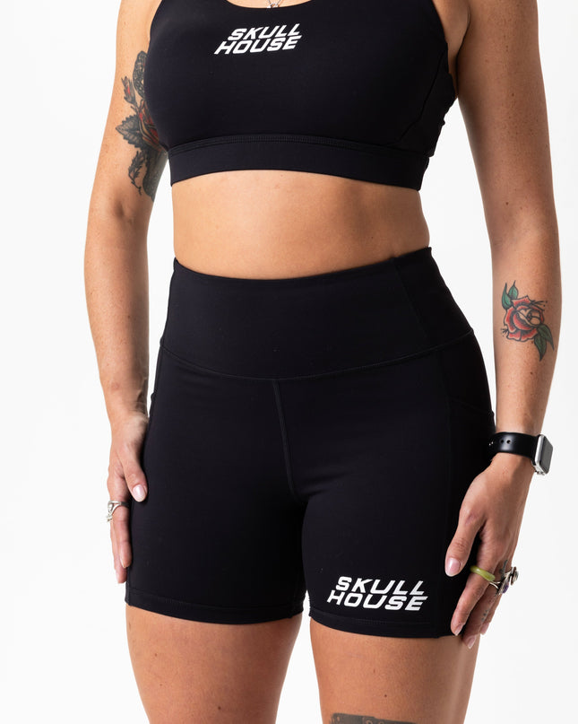 PHANTOM HIGH WAIST 5" COMPRESSION - BLACK