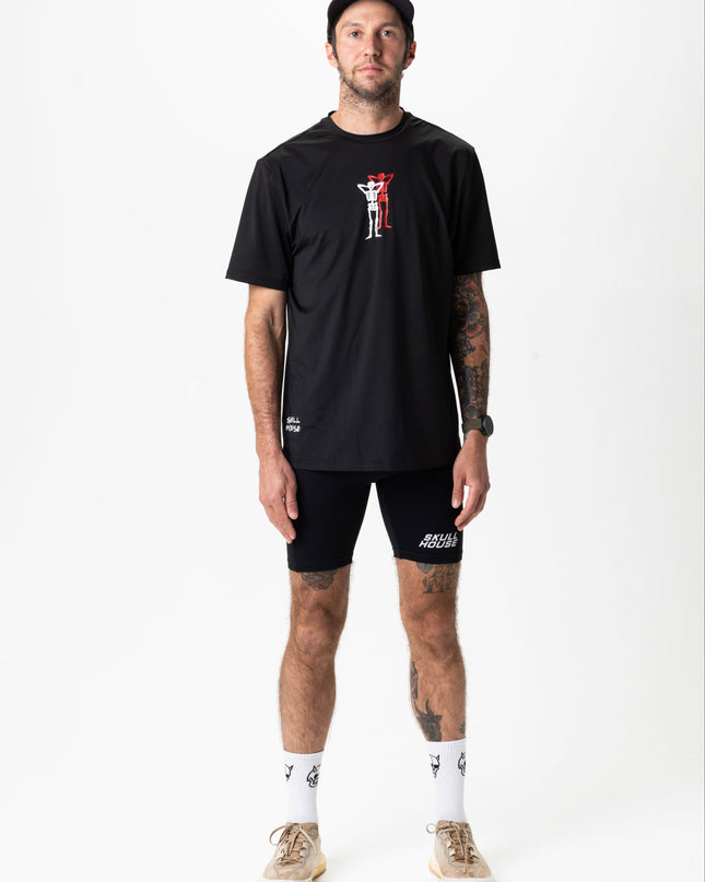 PACE PARTNERS RUN TEE, UNISEX - BLACK