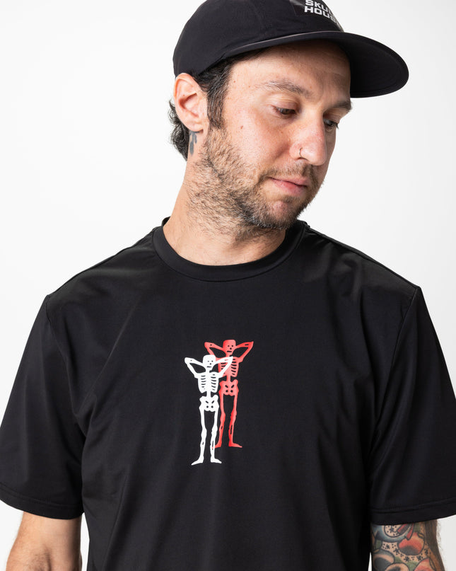PACE PARTNERS RUN TEE, UNISEX - BLACK
