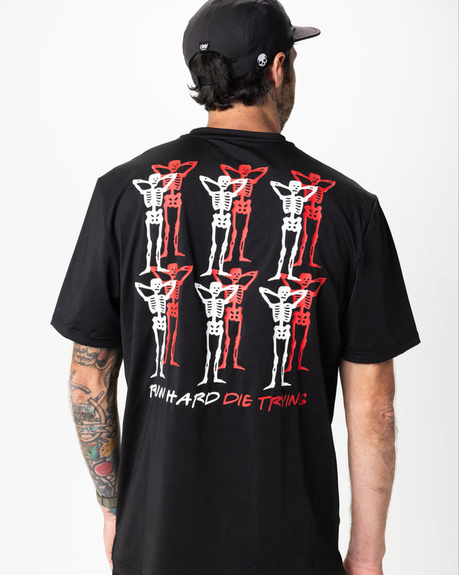 PACE PARTNERS RUN TEE, UNISEX - BLACK