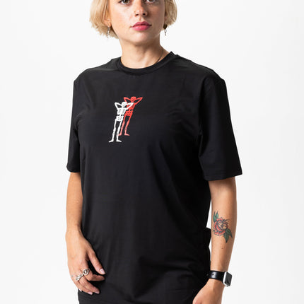 PACE PARTNERS RUN TEE, UNISEX - BLACK