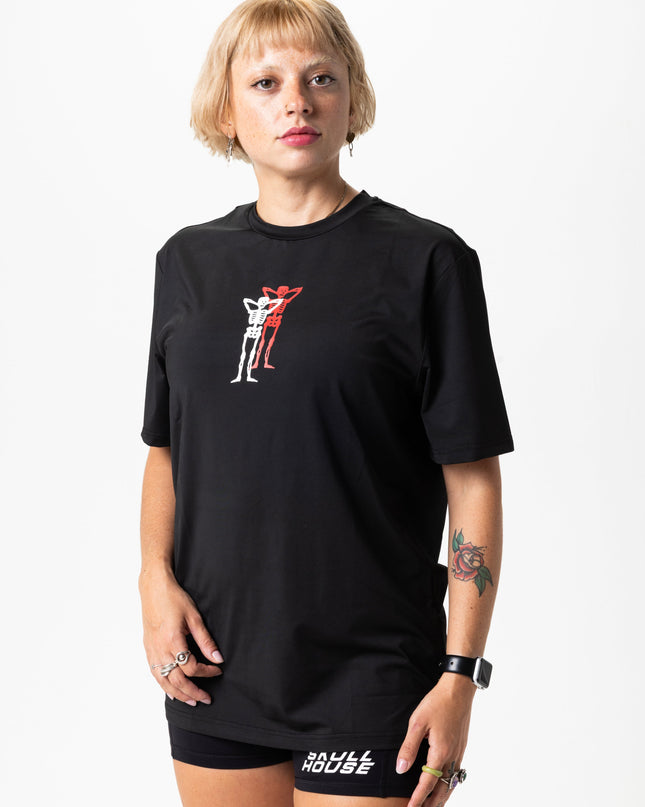 PACE PARTNERS RUN TEE, UNISEX - BLACK
