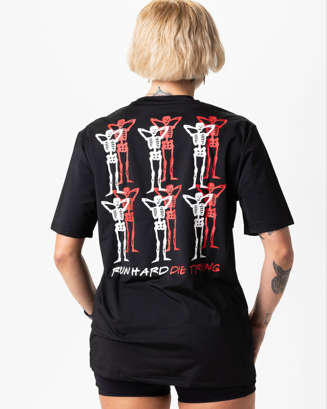 PACE PARTNERS RUN TEE, UNISEX - BLACK