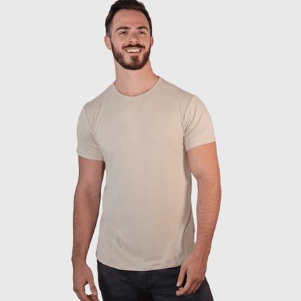 Bamboo Swift Curve-Hem T-Shirt - Heather Grey