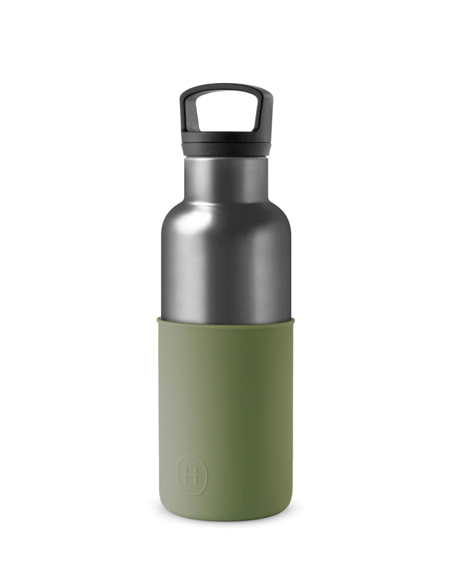Vacuum Insulated Water Bottle - Titanium Grey 16 oz