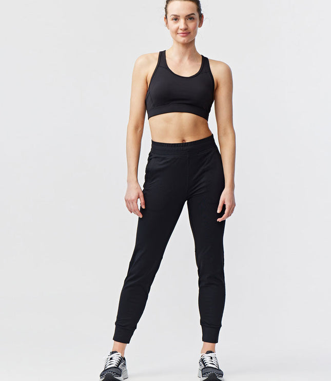 Valia Women's Black Jogger Pants