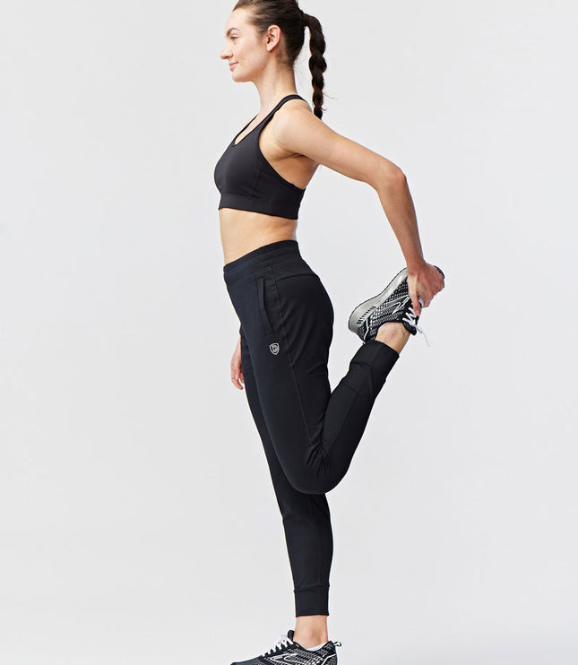 Valia Women's Black Jogger Pants