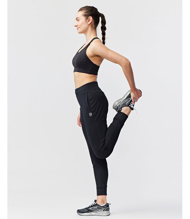 Valia Women's Black Jogger Pants