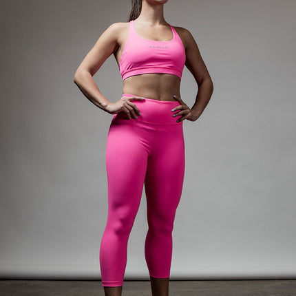 Women's SOHO  3/4 Leggings (Hot Shot Pink)