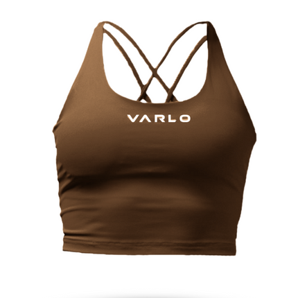 Women's SOHO Cross Back Crop Tank (City Mocha)
