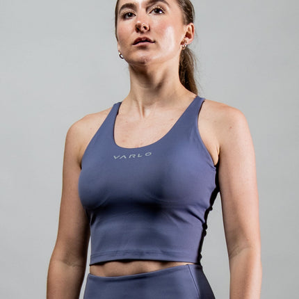 Women's SOHO Cross Back Crop Tank (Lilac Mist)