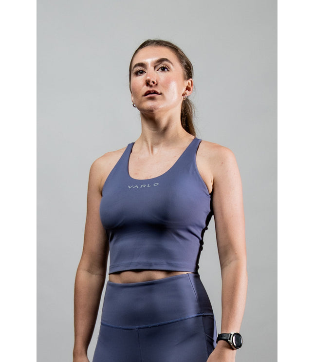 Women's SOHO Cross Back Crop Tank (Lilac Mist)