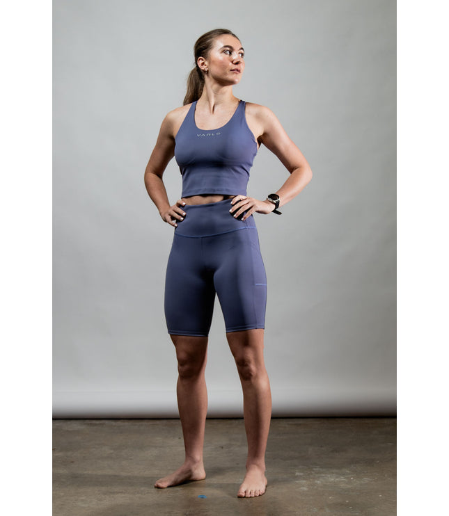 Women's SOHO Cross Back Crop Tank (Lilac Mist)
