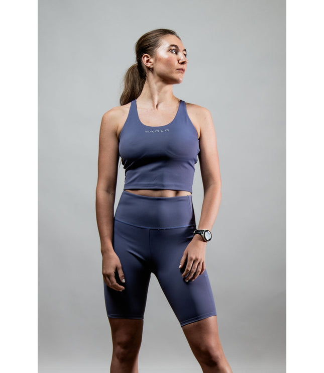 Women's SOHO Cross Back Crop Tank (Lilac Mist)